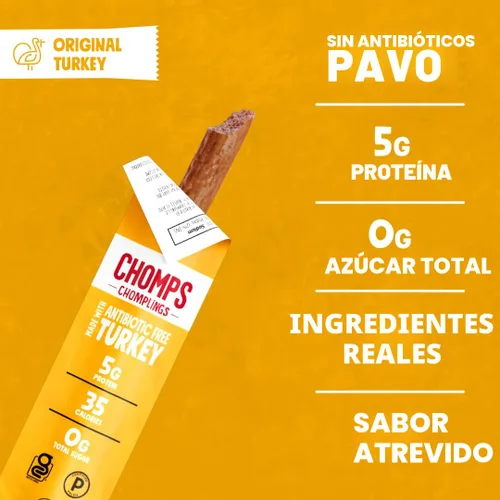 Vista 3 de Chomps. Palitos de carne Chomplings.