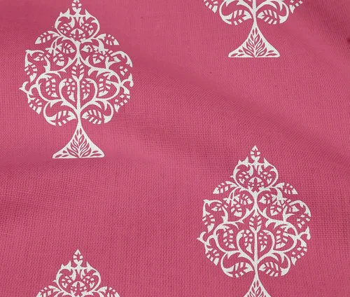 Vista 5 de oneOone Cotton Flex Magenta Fabric Block Fabric for Sewing Printed Craft Fabric By The Yard 40 Inch Wide-HQ