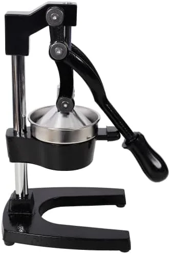 Vista 8 de Cast Iron Citrus Juicer, Extra-Large Commercial Grade Manual Hand Press, Heavy Duty Countertop Squeezer for Fresh Orange Juice (Black)