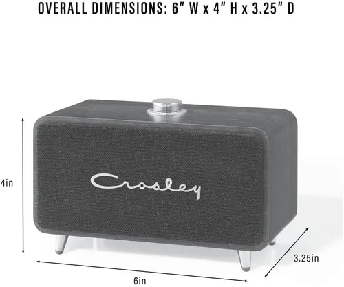 Vista 10 de Crosley CR3049A-WA Stanza Altavoz Bluetooth recargable portátil, nogal