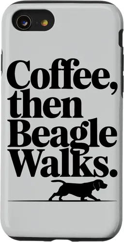 Vista 18 de Funny Beagle Walks Dad Beagle Mom Parent Beagle Coffee Case for iPhone XR