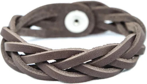 Vista 10 de Pulsera de cuero genuina, difusor de aceites esenciales Negro