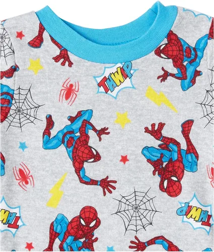 Vista 9 de Marvel Boys Avengers Black Panther Captain America Thor Spider-Man 4-Piece Snug-fit Cotton Pajamas Set
