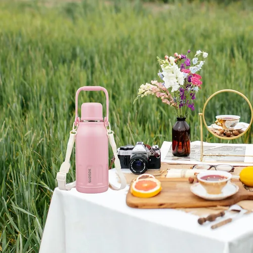 Vista 6 de BJPKPK - Botellas de agua termoaisladas de 27 onzas con tapa y asa de transporte, botellas de agua de acero inoxidable libres de BPA para la Verde