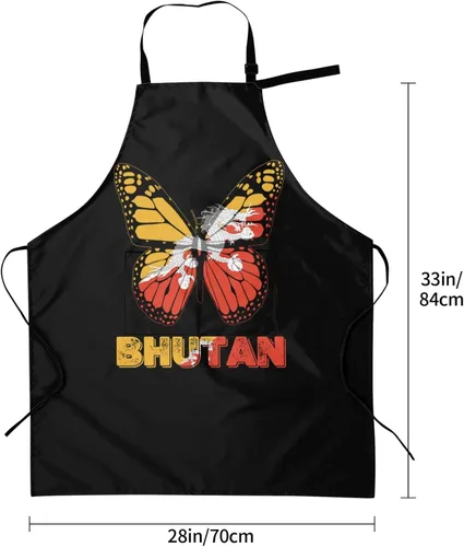 Vista 6 de Delantal vintage con diseño de bandera de la República Centroafricana con bolsillos para chef, hombres y mujeres, pintor, cocina, horneado