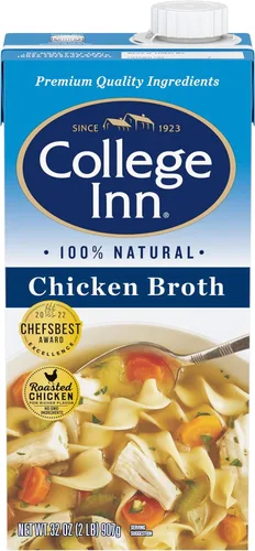 Vista 8 de College Inn Caldo de pollo sin grasa y bajo en sodio, 14.5 oz