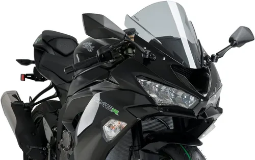 Vista 4 de Pantalla de carreras Puig 3177F para Kawasaki ZX-6R 19- C/gris oscuro