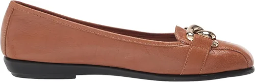Vista 6 de Aerosoles Zapatos planos tipo ballet Bristol para mujer, piel tan, 7, Bronceado Cuero