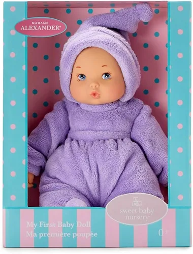 Vista 5 de Madame Alexander Muñeca My First Lavender de 12 pulgadas, tono de piel claro