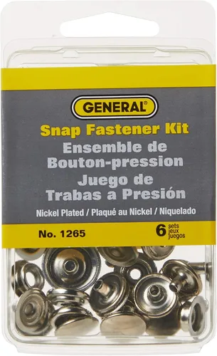 Vista 2 de Juego de broches de presión General Tools & Instruments 1265, 6 unidades, Marrón, 1265