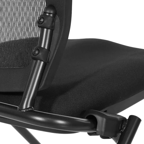 Vista 6 de Office Star 693 Series ProGrid - Sillas de oficina ergonómicas plegables con respaldo de malla con asiento acolchado grueso FreeFlex, sin brazos