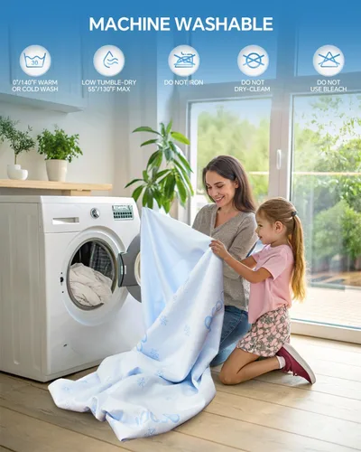Vista 7 de Kmall Protector de Colchón Refrescante Premium Tamaño King - 100% Impermeable y Transpirable Tela de Aire 3D Fresca Cubierta de Colchón de Cama