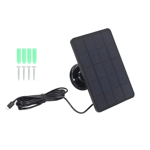 Vista 9 de Kit de panel solar de 10 W con cargador micro USB cargador solar portátil de alta eficiencia para acampar al aire libre RV energía de emergencia