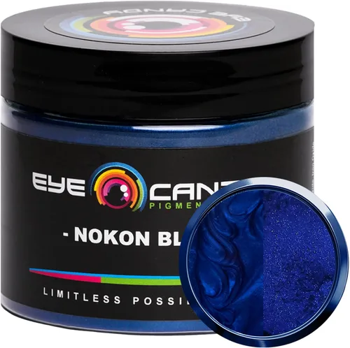 Vista 19 de Pigmentos Eye Candy Polvo de Mica Azul Premium - Aoi Hi Blue (50gr) - para Epoxi, Resina, Jabón, Pintura, Carpintería, Vaciado de Acrílico, Bombas
