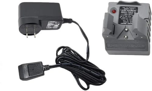 Vista 3 de Streamlight Stinger - Soporte de cargador inteligente con cable de carga adaptador de pared de CA de 100 V/120 V, diseñado para usar con linternas