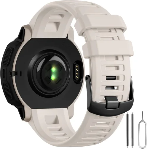Vista 20 de GEAK Compatible con correas de reloj Garmin Instinct, correa de silicona suave de 22 mm para muñeca deportiva, reemplazo compatible con correa
