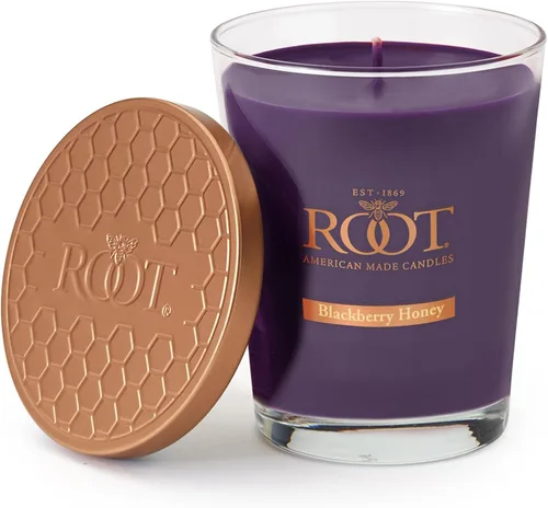 Vista 29 de Root Candles Velas Aromáticas Mezcla de Cera de Panal Vela Artesanal Premium, Veriglass Pequeño, Limón y Bergamota