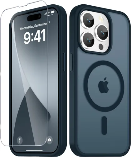 Vista 860 de Funda para Google Pixel 10 Pro XL, cubierta magnética mate, color negro Fit for MagSafe, Screen Protector included, Shockproof Military Grade