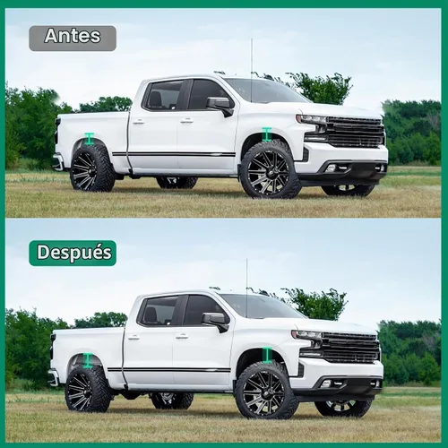 Vista 4 de SCITOO Kit de elevación niveladora trasera de 1.5" Compatible para GMC Yukon 2001-2019, Yukon XL 2015-2018, Yukon XL 1500 2001-2014, Envoy