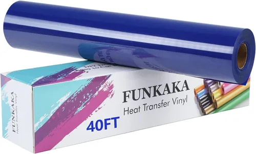 Vista 23 de FUNKAKA Paquete de vinilo HTV de transferencia de calor con purpurina, 12 rollos de vinilo para planchar de 12 pulgadas x 3 pies para camisetas, 12