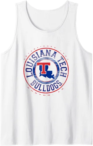 Vista 4 de Louisiana Tech Bulldogs Showtime - Camiseta sin mangas con licencia oficial, Negro