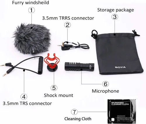Vista 2 de BOYA MM1 - Micrófono universal para cámara, micrófono de escopeta súper cardioide con soporte de choque para cámara, consumidor, videocámara
