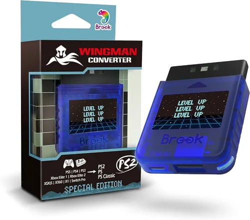 Vista 10 de Brook Wingman PS2 Converter - Wireless Version of PS4/3 to PS2/1, Retro Consoles Converter on PS2/ PS1/PS Classic Consoles, for PS Retro Consoles