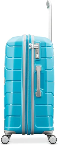 Vista 45 de Samsonite Freeform – Maleta rígida, expandible con ruedas dobles giratorias, Blanco