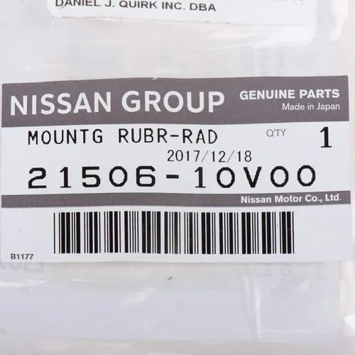 Vista 4 de Piezas originales de Nissan - Montaje de goma-radiador, Uppe (21506-10V00)
