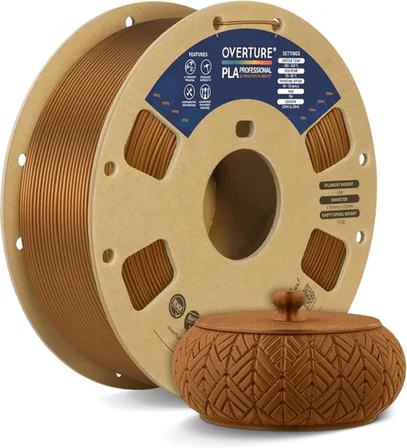 Vista 43 de Overture PLA Plus (PLA+) Filamento de 1/16 pulgadas, dureza mejorada con rollo PLA, con superficie de construcción 3D de 7.87 × 7.87 pulgadas, PLA