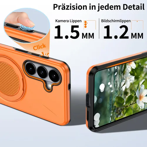 Vista 6 de Gritup Case for Samsung Galaxy S26, Compatible with Magsafe, with 2 HD Screen Protectors, Built-in Kickstand, Dual Layer Shockproof, Camera Guard