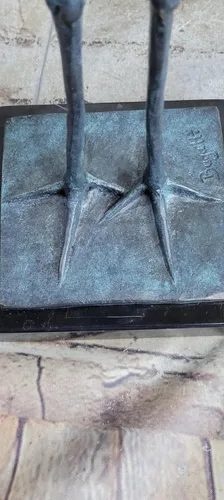 Vista 8 de Art Deco Bugatti - Estatua decorativa especial de escultura de bronce con cigüeña, cigüeña, pájaro, decoración de cabaña, estatua decorativa por