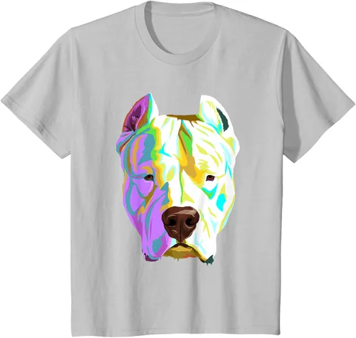 Vista 72 de Colorida camiseta Dogo Argentino, Negro, S