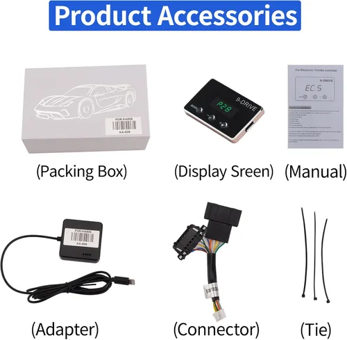 Vista 7 de Controlador de Respuesta del Acelerador, Pedal de Acelerador Electrónico Inteligente de 9 Modos y 9 Unidades para Carreras para Audi Bentiey PORSCHE