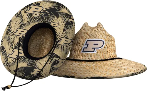 Vista 21 de FOCO - Sombrero de paja con logotipo de equipo universitario de NCAA y estampado floral para hombre