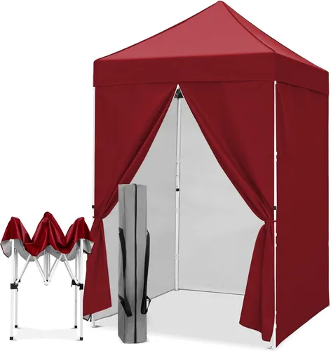 Vista 61 de EAGLE PEAK - Toldo desplegable de 5 x 5, toldo instantáneo para exteriores, fácil de instalar, refugio plegable de pierna recta (beige)