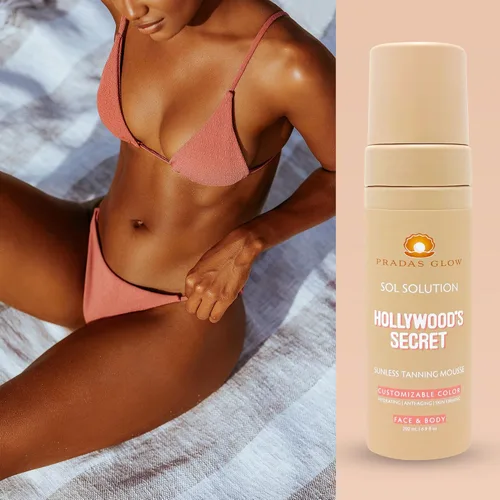 Vista 3 de Mousse de bronceado sin sol de Hollywood's Secret Sol Solution