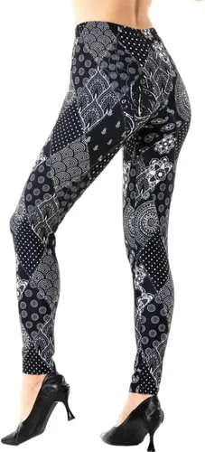 Vista 30 de Ndoobiy pantalones de yoga para mujer, pantalones de entrenamiento básicos, leggings impresos, leggings suaves y mantecosos Un juego