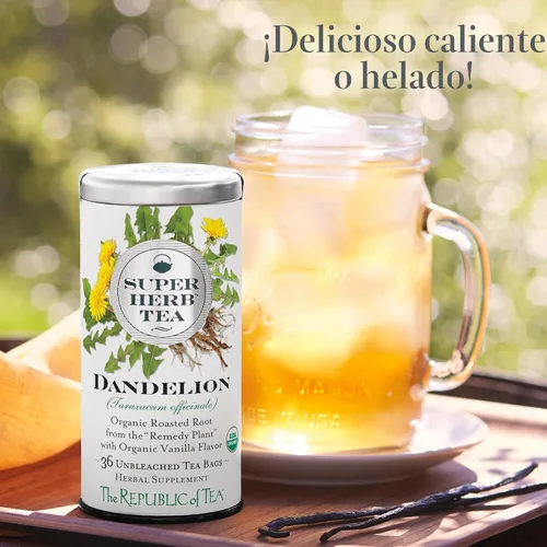 Vista 3 de Tés herbales Suberherb The Republic of Tea, SYNCHKG052690, 1, 1 Sin cafeína. Adecuado para beber de día o de noche. Asado con notas de vainilla