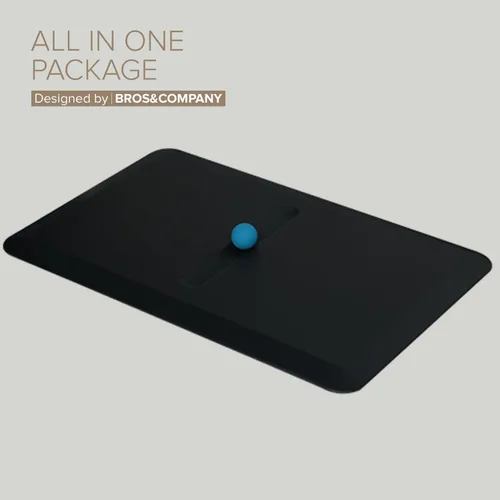 Vista 8 de POUT F1 Tapete antifatiga para escritorio de pie con bola de masaje rodante, para oficina, cocina, garaje y lavandería, 20 x 39 pulgadas, tamaño 3/4