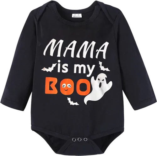 Vista 2 de Zusnxaxe My First Halloween - Disfraz para bebé niño y niña, traje de calabaza para recién nacido, Halloween, abucheo, fantasma, regalo clásico