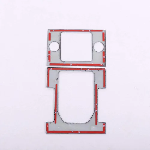 Vista 7 de YIWANG Cubierta de panel de palanca de cambios de coche, cromada, ABS, 2 unidades, para Land Rover Discovery 4 2012-2017, accesorios de coche