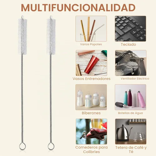 Vista 5 de JIURUN Cepillo de limpieza de hendiduras de cerdas duras, juego de cepillos de limpieza multifuncionales, cepillo limpiador de lechada, cepillos