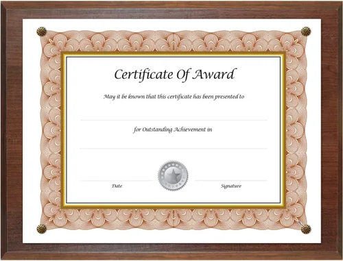 Vista 8 de NuDell Marco de placa de premio para diplomas, certificados o licencias, marco de certificado para documentos, mármol negro