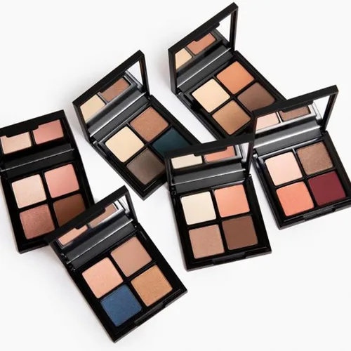Vista 7 de Glo Skin Beauty Sombra de ojos Quad Cuatro tonos combinados por expertos para una declaración de ojos personalizada, (Bon Voyage)