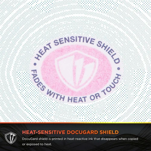 Vista 10 de DocuGard Azul/Verde Sunburst Premier Prismatic Top Papel de Cheques de Alta Seguridad - Compatible con QuickBooks y Impresoras Láser/Inyección