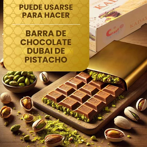 Vista 5 de Kadayif Premium Seco y Triturado 500gr (17.6 oz) para Masa de Repostería de Chocolate de Dubai, Masa de Hojaldre Kurutulmus Kadayif