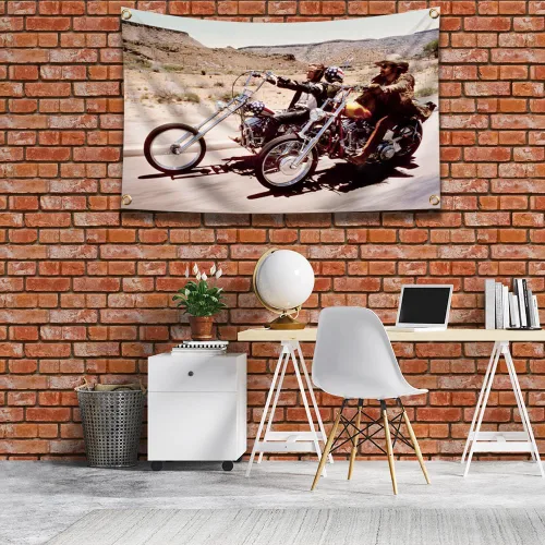 Vista 4 de ENMOON Tapiz de película, bandera de pared, impresión de 3 x 5 pies, decoración del hogar