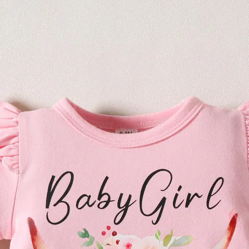Vista 25 de Sejardin Ropa de verano para bebé y niña, recién nacida, manga corta, con letras, mameluco elástico con diadema