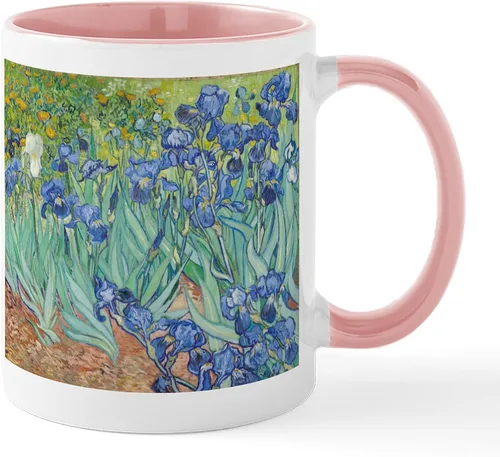 Vista 51 de CafePress Irises By Vincent Van Gogh Taza de café de cerámica de 11 oz (11.0 fl oz)
